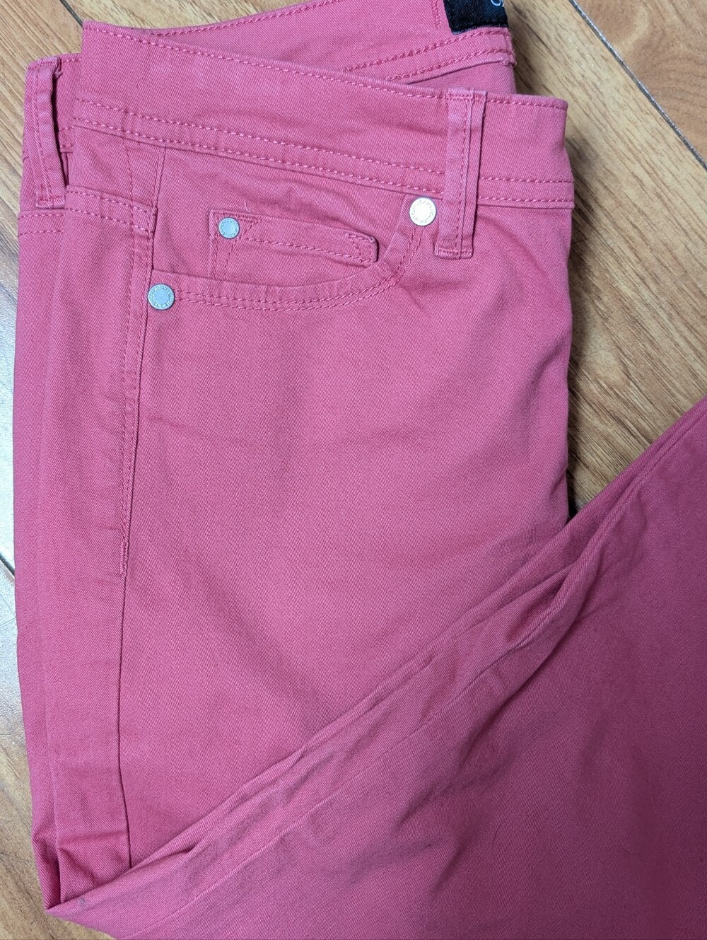 Calvin Klein Jeans Pink Cropped Denim Pants Size 4 - Picture 3 of 6